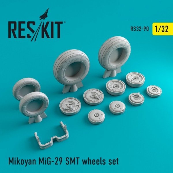 RESKIT RS32-0090 MiG-29 (SMT) wheels set  1/32