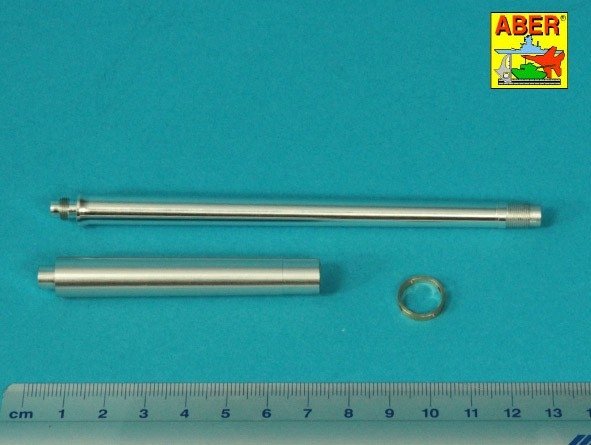 Aber 16l-29 Barrel for the Pak 40 anti-tank gun without muzzle brake / Lufa do armaty p/panc Pak 40 bez hamulca wylotowego 1/16
