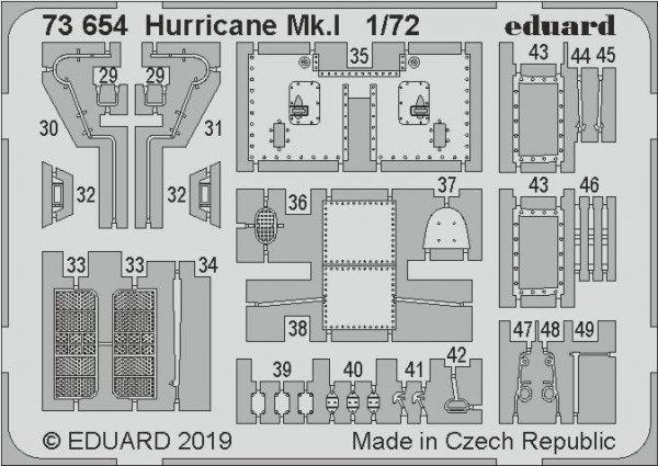 Eduard 73654 Hurricane Mk. I 1/72 ARMA HOBBY