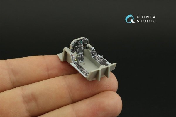 Quinta Studio QD48280 F/A-18C late 3D-Printed &amp; coloured Interior on decal paper (HobbyBoss) 1/48
