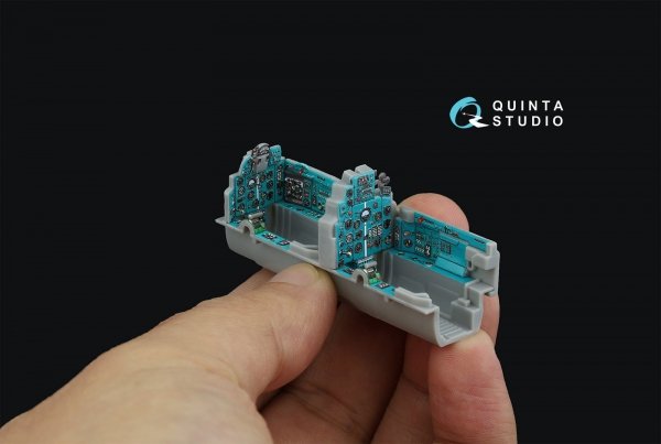 Quinta Studio QDS-48447 MiG-21UM 3D-Printed coloured Interior on decal paper (Trumpeter) (Small version) 1/48
