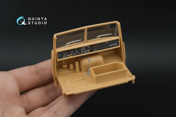Quinta Studio QD+35159 KrAZ-260 3D-Printed &amp; coloured Interior on decal paper (HobbyBoss) (with 3D-printed resin parts) 1/35
