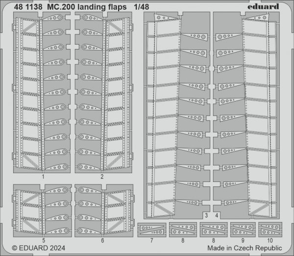 Eduard 481138 MC.200 landing flaps ITALERI 1/48