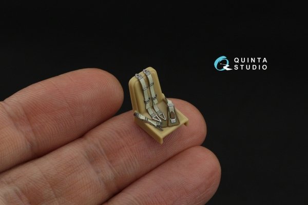 Quinta Studio QR+48096 WWII German fighter seat belts (with metal buckles) (All kits) 1/48