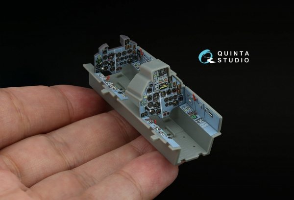 Quinta Studio QD+48409 Su-17UM3 3D-Printed &amp; coloured Interior on decal paper (Hobby Boss) (with 3D-printed resin parts) 1/48