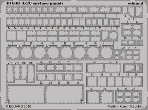 Eduard 48640 E-2C surface panels KINETIC (1:48)