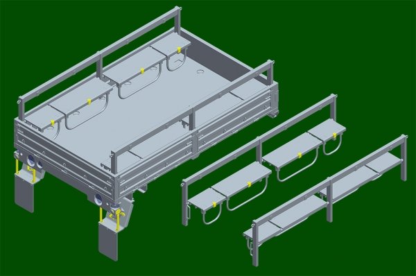 Trumpeter 01097 M1078A1P2 2.5 Ton LMTV Cargo Truck 1/35
