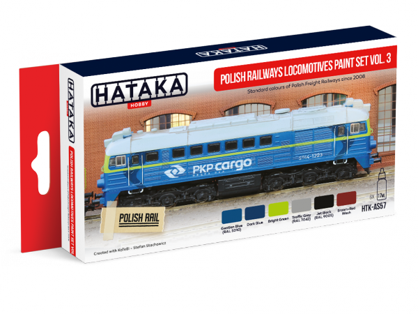Hataka HTK-AS57 Polish Railways locomotives paint set vol. 3