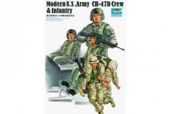 Trumpeter 00415 Modern U.S. Army CH-47D Crew Infantry (1:35)