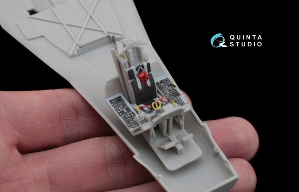 Quinta Studio QD48035 F-16С 3D-Printed &amp; coloured Interior on decal paper (for Hasegawa kit) 1/48