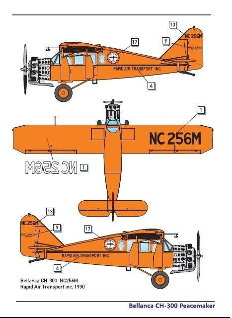 Dora Wings 72022 Bellanca CH-300 Pacemaker 1/72