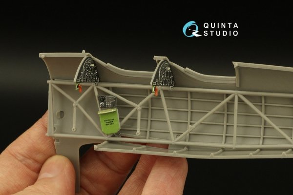Quinta Studio QD32161 PT-13 Kaydet 3D-Printed &amp; coloured Interior on decal paper (Roden) 1/32