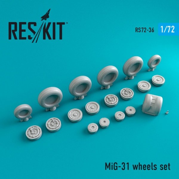 RESKIT RS72-0036 MIG-31 WHEELS SET 1/72
