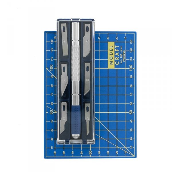 Modelcraft PKN2008 8 Piece Knife Set &amp; A6 Cutting Mat