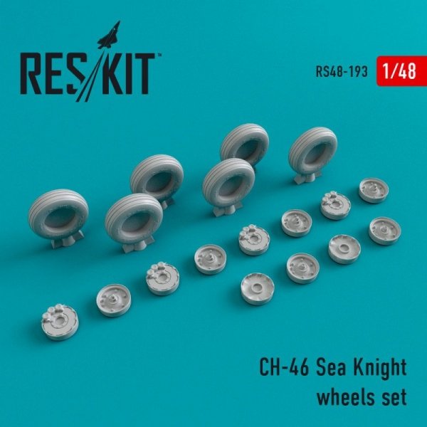 RESKIT RS48-0193 CH-46 Sea Knight  wheels set 1/48
