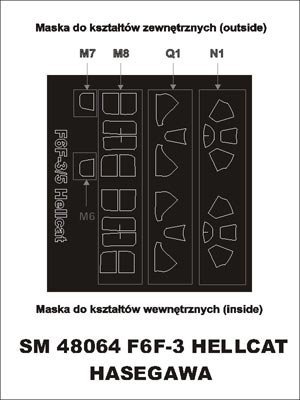 Montex SM48064 F6F-3 Hellcat HASEGAWA