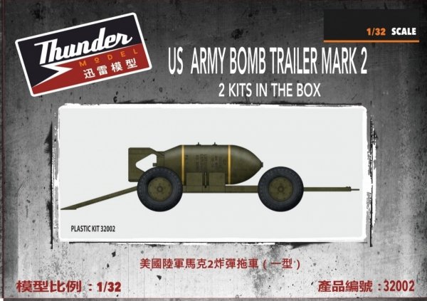 Thunder Model 32002 US Army Bomb Trailer Mark 2 1/32