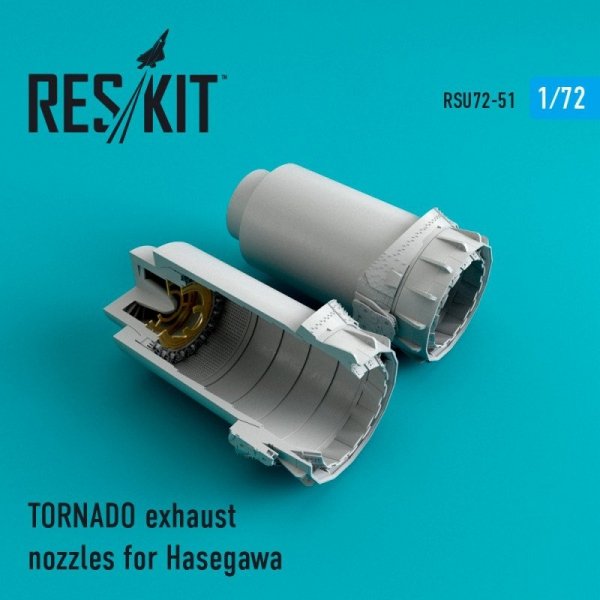 RESKIT RSU72-0051 Tornado exhaust nozzles for Hasegawa 1/72