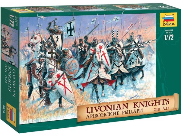 Zvezda 8016 Livonian Knights XIII A.D. 1/72