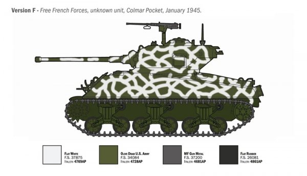 Italeri 96440 M4A3 76mm WET SHERMAN 1/35