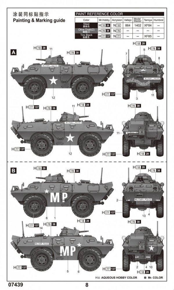 Trumpeter 07439 M706 Commando Armored Car in Vietnam 1/72