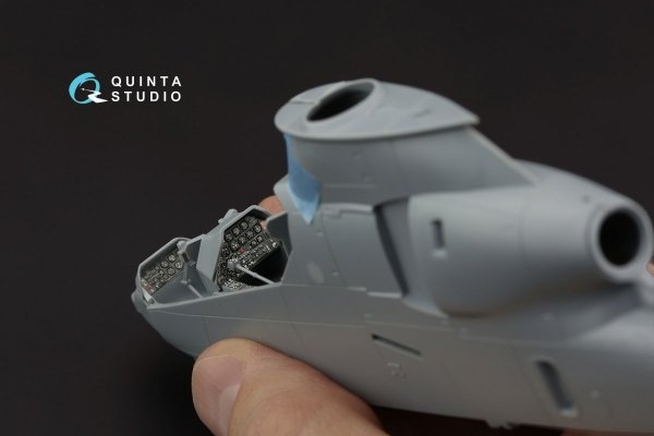 Quinta Studio QD48331 AH-1G 3D-Printed &amp; coloured Interior on decal paper (Special Hobby) 1/48