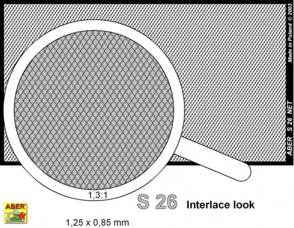 Aber S-26 Net with interlaced mesh 0,8 x 0,8 mm