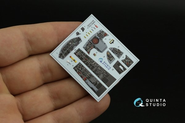 Quinta Studio QD32188 F-104J 3D-Printed coloured Interior on decal paper (Italeri) 1/32
