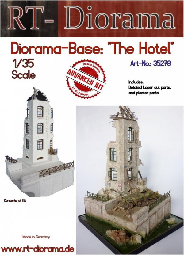 RT-Diorama 35278 Diorama-Base: &quot;The Hotel&quot; 1/35