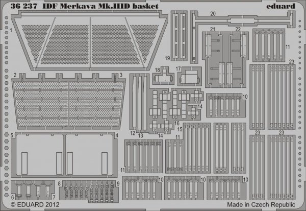 Eduard 36237 IDF Merkava Mk. IIID basket 1/35 Hobby Boss