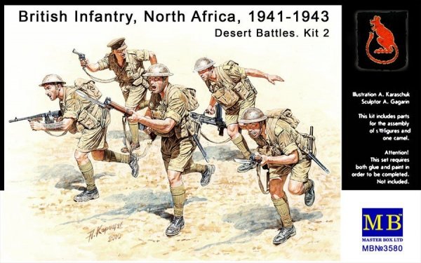 Master Box 3580 British Infantry in action (North Africa 1941-1943). Desert Battles. Kit 2 (1:35)