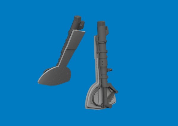 Eduard 6481170 Bf 109G undercarriage legs PRINT  for EDUARD 1/48