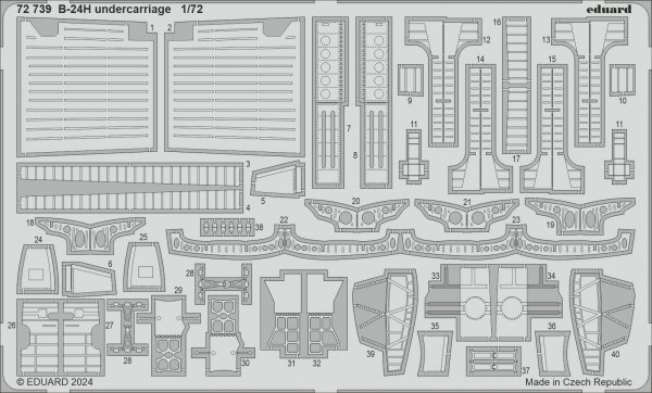 Eduard 72739 B-24H undercarriage AIRFIX 1/72