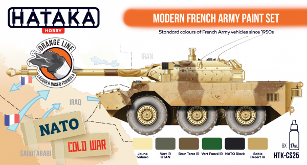 Hataka HTK-CS25 Modern French Army paint set 6x17ml