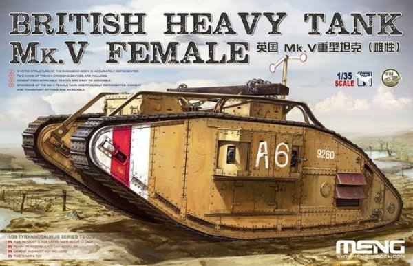 Meng Model TS-029 British Heavy Tank Mk. V Female 1/35