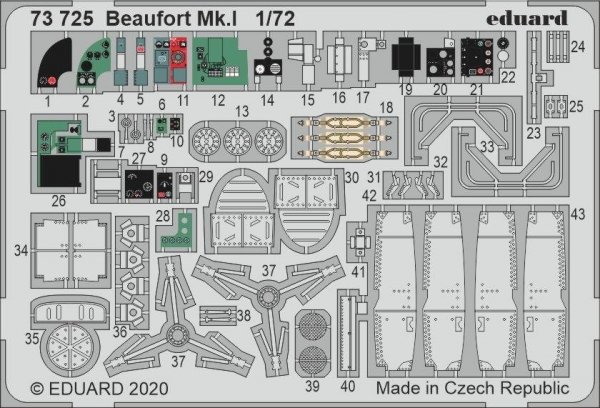 Eduard BIG72163 Beaufort Mk.I for AIRFIX 1/72