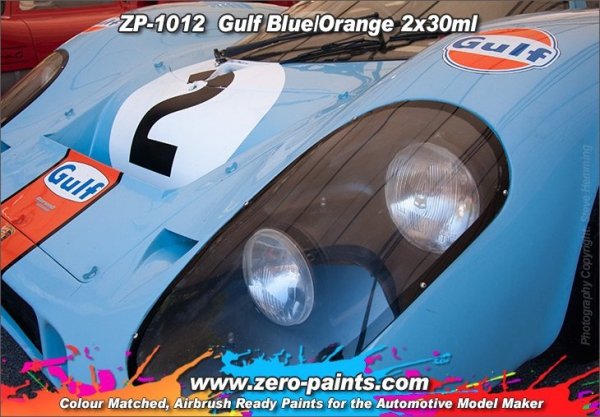 Zero Paints ZP-1012 Gulf Blue and Orange Paints 2x30ml