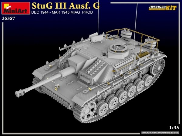 MiniArt 35357 StuG III Ausf. G DEC 1944 – MAR 1945 MIAG PROD. INTERIOR KIT 1/35