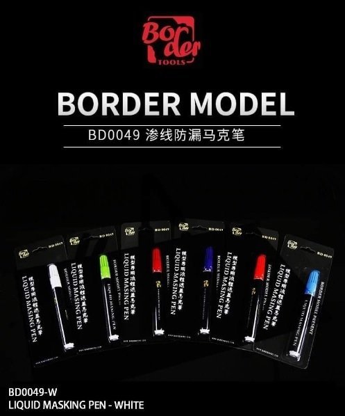 Border Model BD0049-W Liquid Masking Pen - White