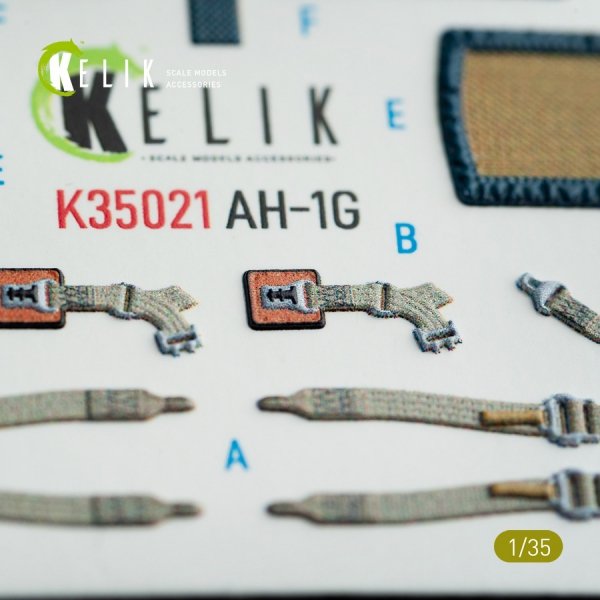 KELIK K35021 AH-1G COBRA INTERIOR 3D DECALS FOR ICM KIT 1/35