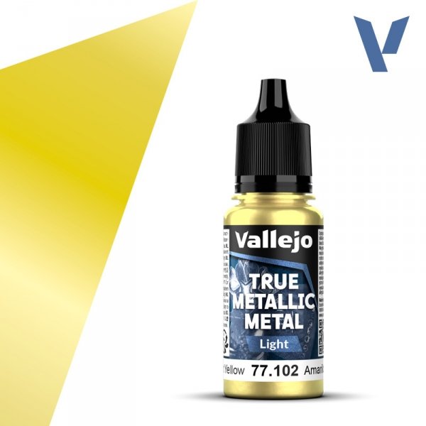 Vallejo 77102 Radiant Yellow - True Metallic Metal - Light 18ml