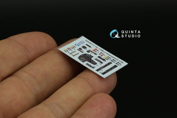 Quinta Studio QD48271 Hs 129B-2 3D-Printed &amp; coloured Interior on decal paper (Hasegawa) 1/48