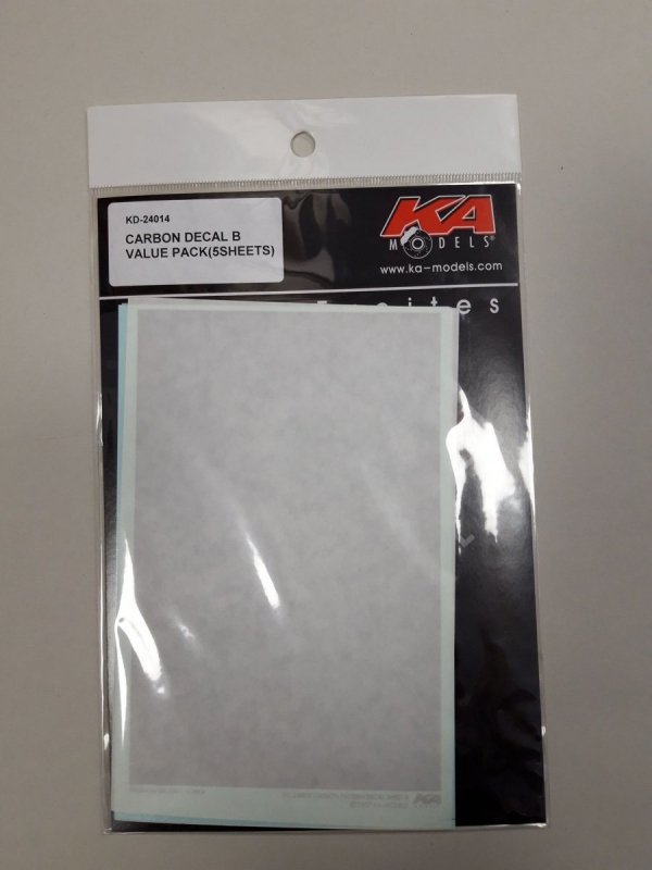 KA Models KD-24014 Carbon Pattern Decal Sheet B VALUE Pack (5 sheets)