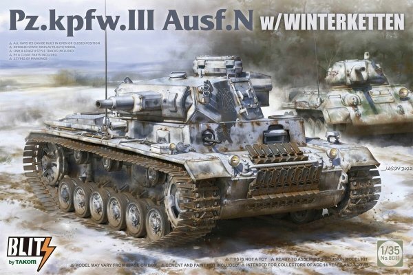 Takom 8011 Pz.Kpfw. Ill Ausf. N w/Winterketten 1/35