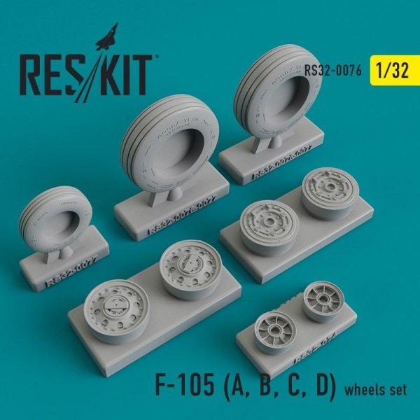 RESKIT RS32-0076 F-105 (A, B, C, D) Thunderchief wheels set 1/32