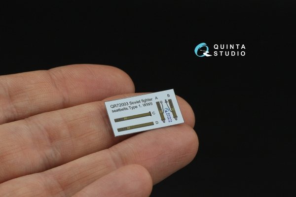 Quinta Studio QR72003 WWII Red Army AF Seatbelts Type 1 (for 2 seats) (All kits) 1/72