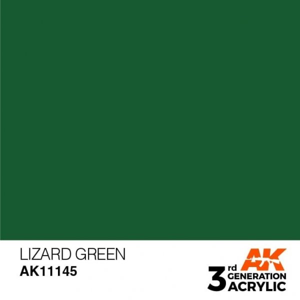 AK Interactive AK11145 LIZARD GREEN – STANDARD 17ml