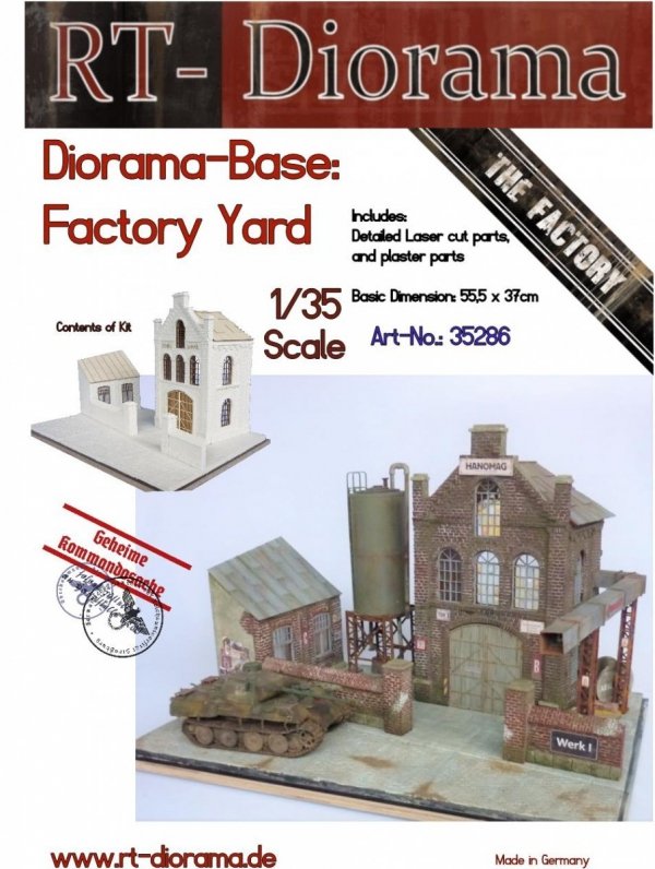 RT-Diorama 35286 Diorama-Base: &quot;Factory Yard&quot; 1/35