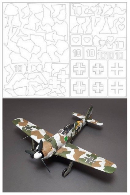 Omask 34012 Fw 190 A-4 Nowotny (for Eduard) 1/48