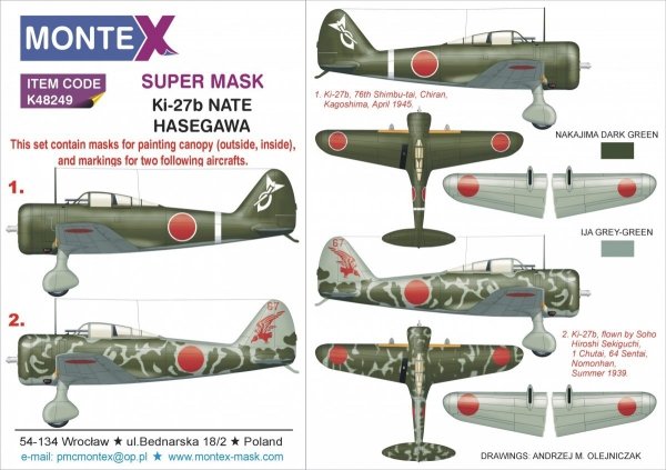 Montex K48249 Ki-27 NATE 1/48